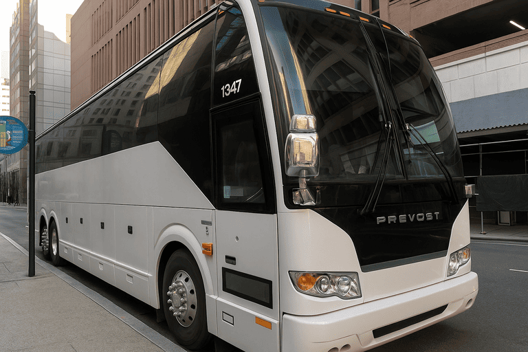 a Long Island Coach Bus Service coach bus