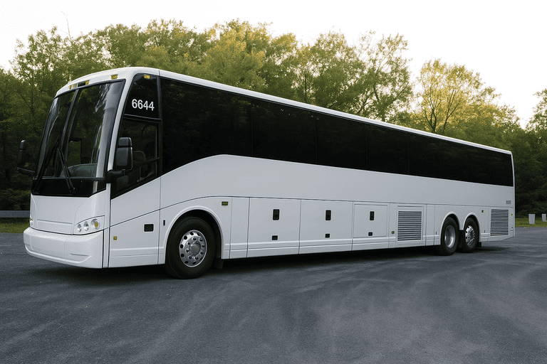 exterior of Long Island Coach Bus Service coach bus