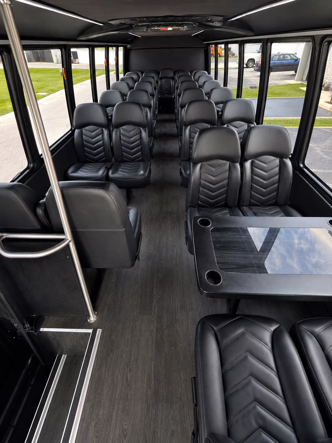 long island 15 passenger minibus inside