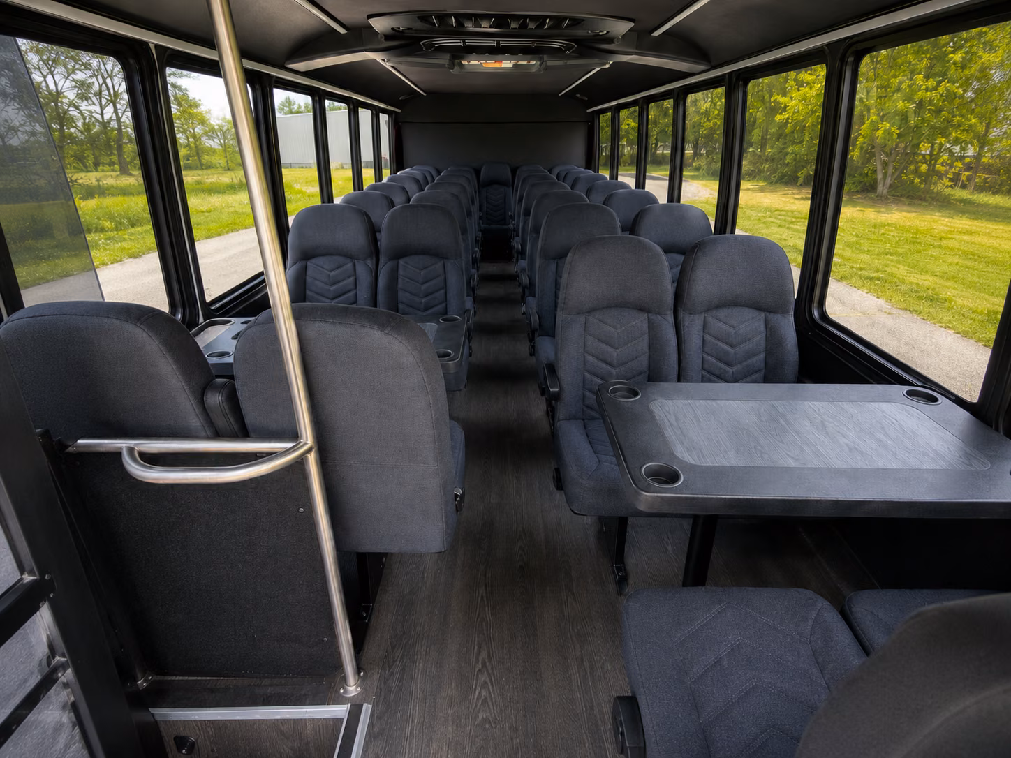 long island 18 passenger minibus inside