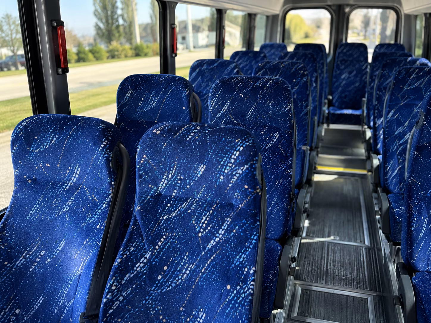 long island 20 passenger minibus inside