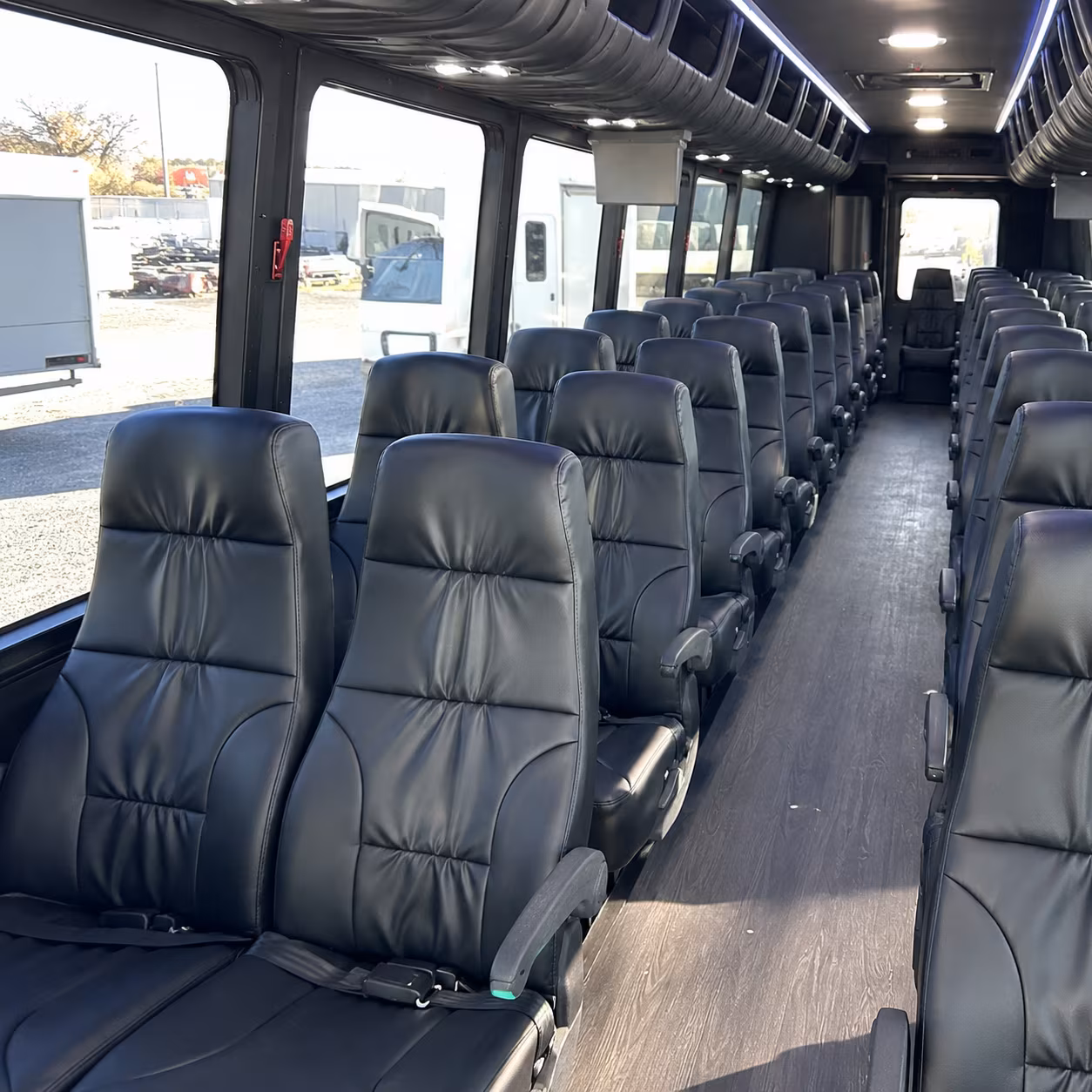 long island 25 passenger minibus interior