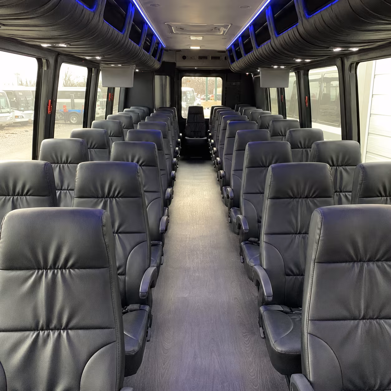 long island 30 passenger minibus inside