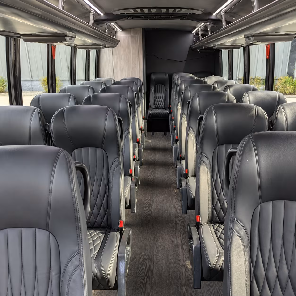 long island 35 passenger minibus inside