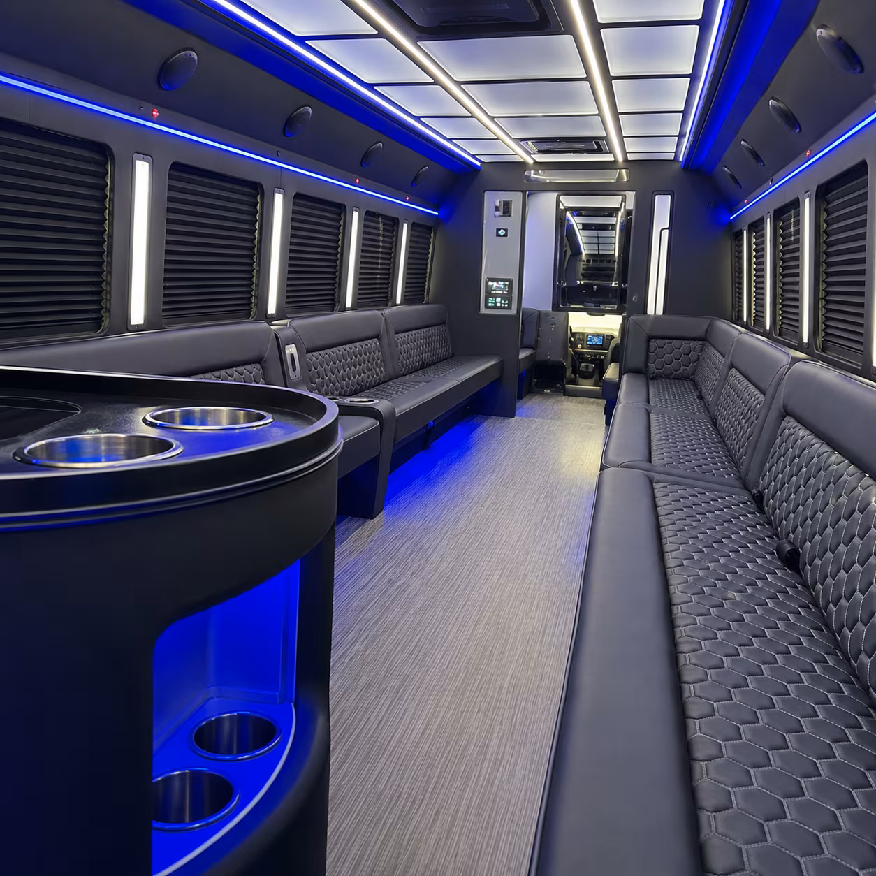 long island party bus interior