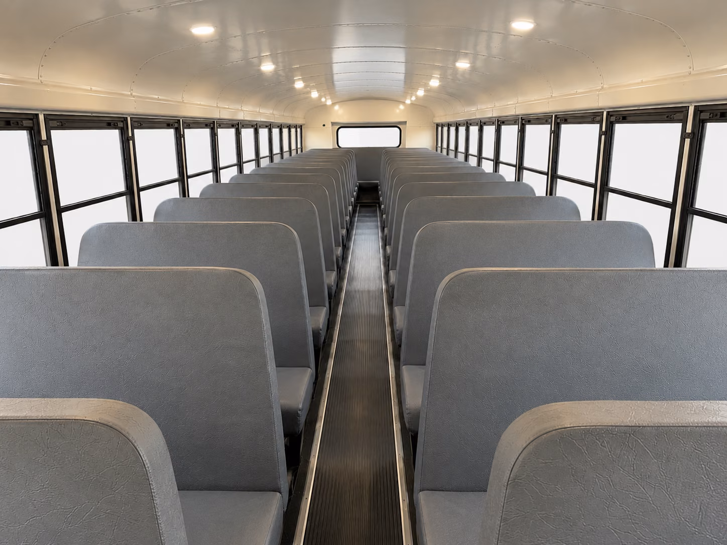 long island school bus inside