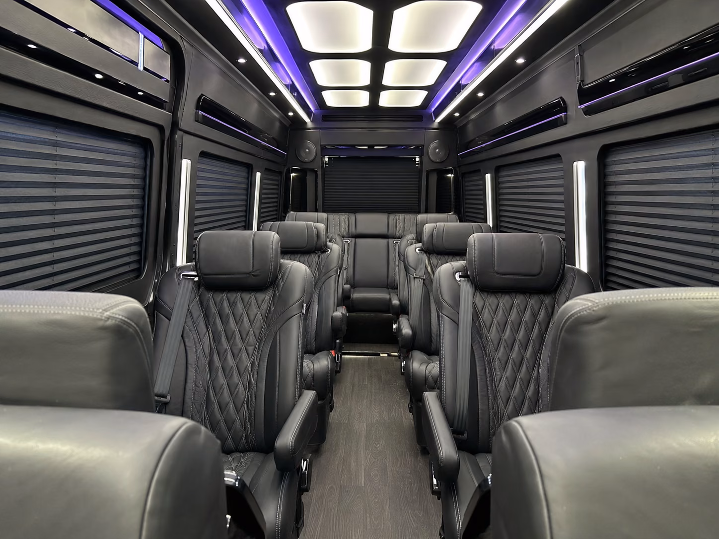 long island sprinter van with driver inside